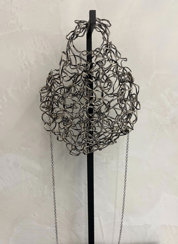 Borsa art nouveau argento